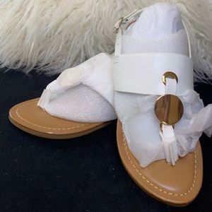 Girls white sandals